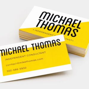 100lb Business Card Printing – Double-Sided, Full-Color | Atlanta