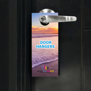 Custom Door Hangers – Full-Color Printing on 12pt Card Stock