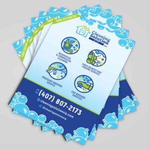 Saturday Rush – 100 4x6 Flyers, Double-Sided, 100lb Card Stock