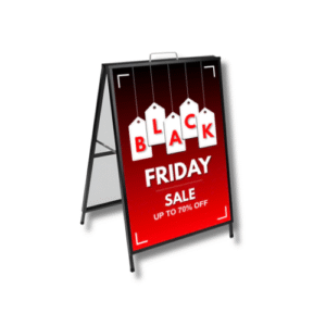 24x36 A-Frame Metal Sign with Custom Coroplast Panels – Fast 3-Day Turnaround