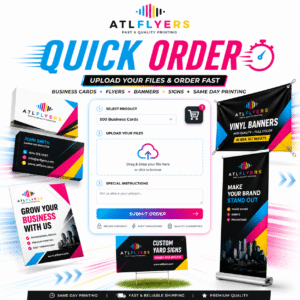 Quick Order Printing – Business Cards, Flyers, Banners & Signs