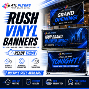 Rush Vinyl Banners — Same Day Banner Printing