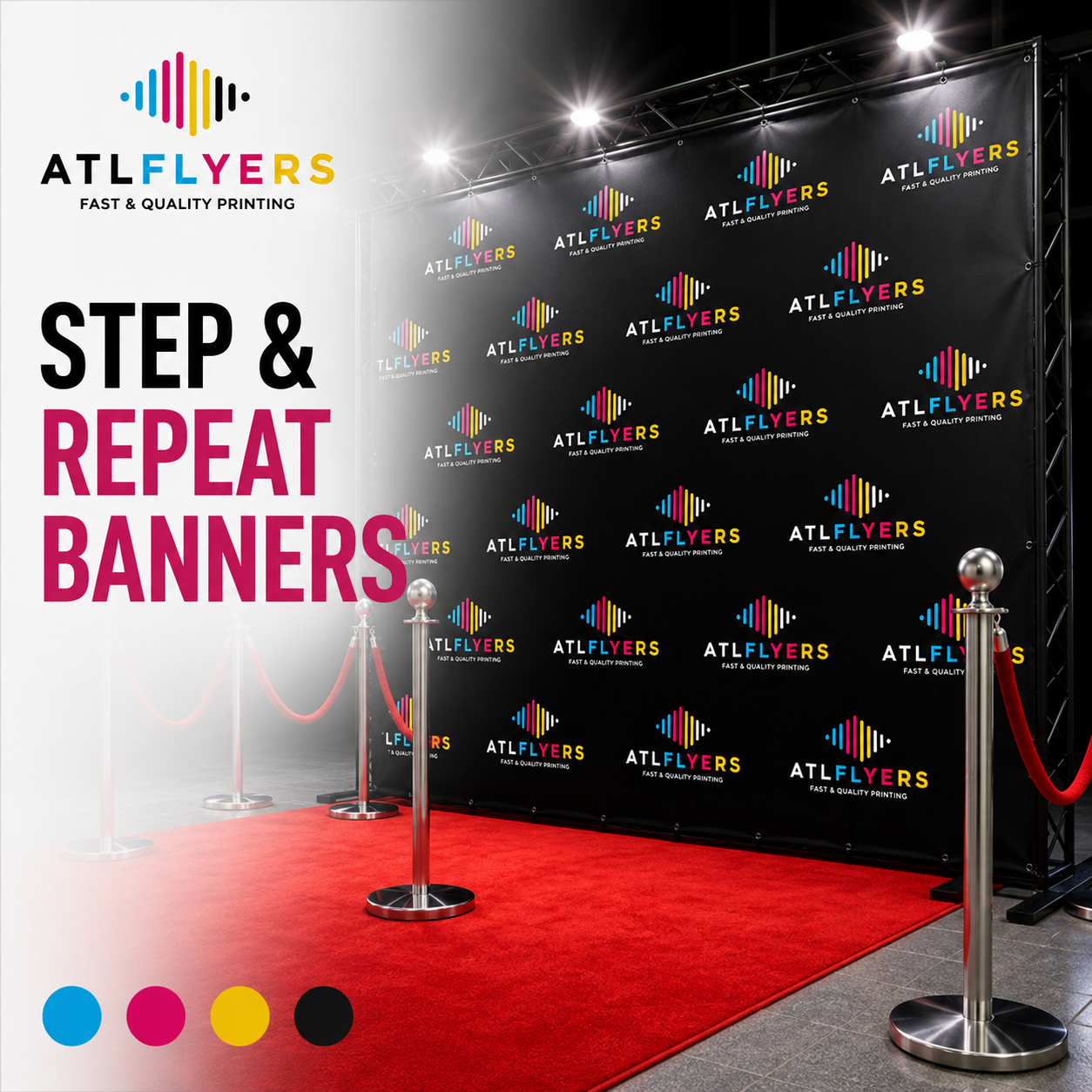 Step and repeat banners