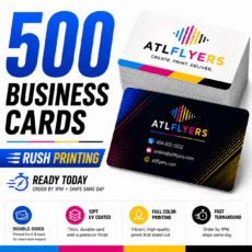500 Rush Business Card Printing – Premium 12pt Stock, Ready Tonight