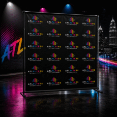 Step and Repeat Banner – Custom Event Backdrop (6x8, 8x8, 10x8) | Atlanta Printing