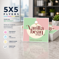 5x5 Square Flyer Printing – Same Day & Next Day Service