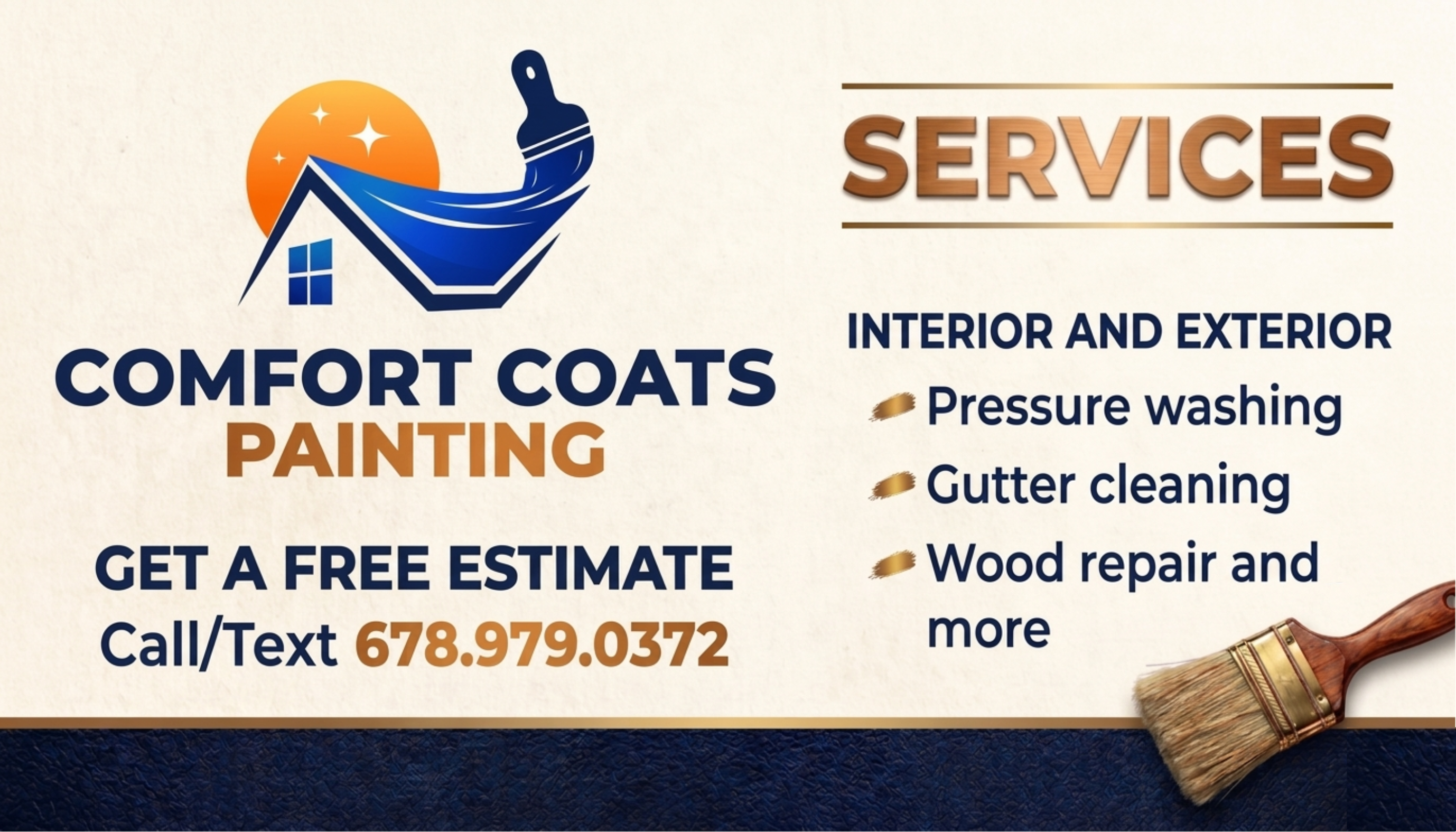 Comfort Coats Painting Biz Card 2 - 2