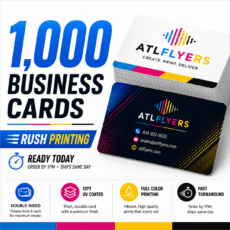 1,000 Rush Business Card Printing – Premium 12pt Stock, Ready Tonight